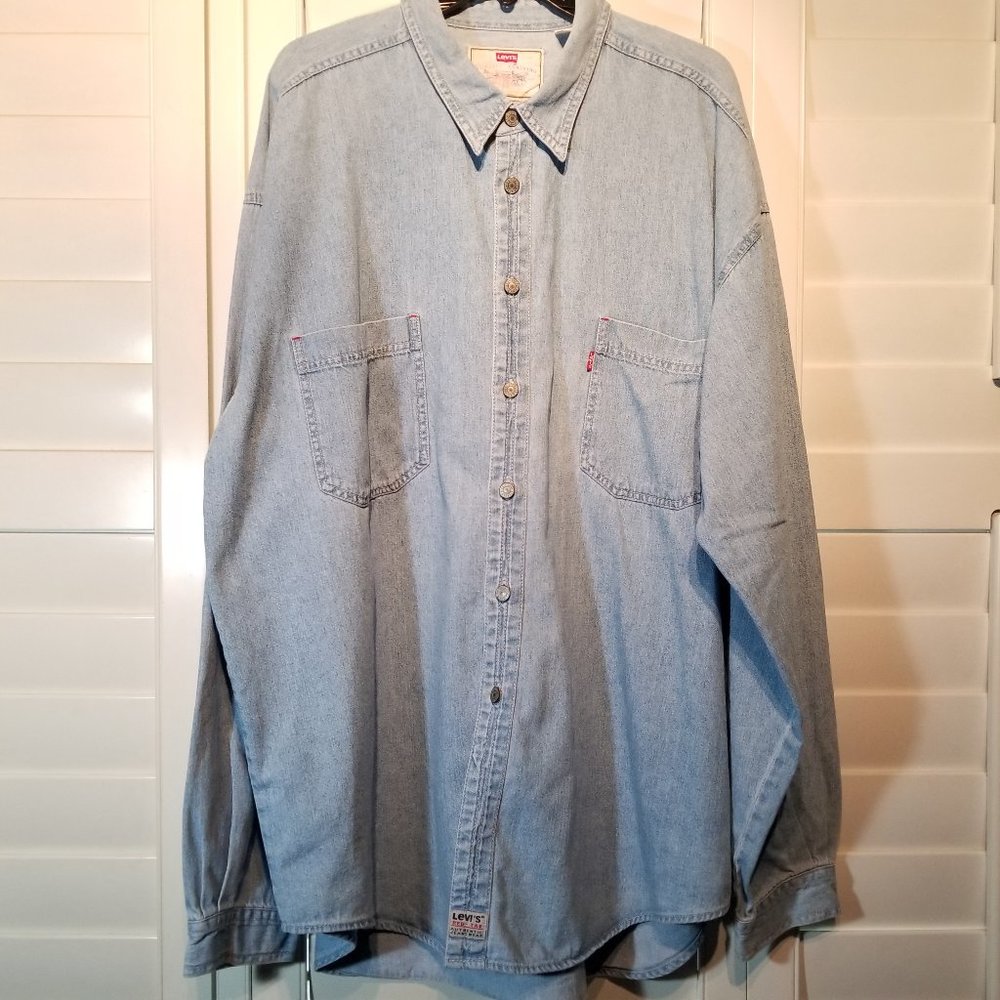 Levi’s Red Tab Light-Wash Denim Long Sleeve Shirt
